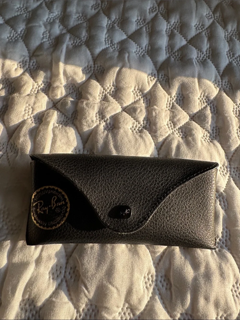 Ray-Ban Women's Silver Frame Sunglasses with Black Lenses and Case